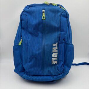 Thule Crossover 25L Laptop Backpack Blue W/ Multiple Compartments & Padded Strap